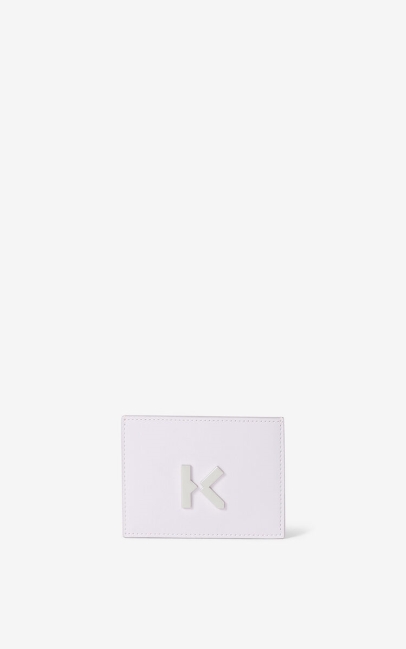 Kenzo Men Kenzo K Leather Card Holder Wisteria